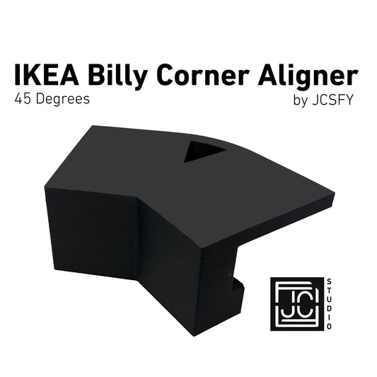 IKEA Billy Bookshelf 45 Degree Corner Hook Clip Aligner Shelves White Black Dark Gray Walnut IKEA Billy Easy Pressure Fit Tool No Screw