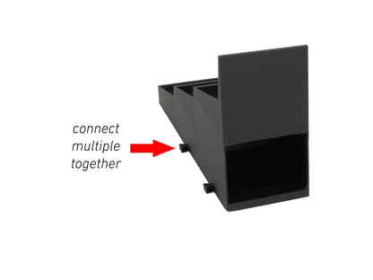 Modular TCG Display Stand – Fits 40/60/100 Card Decks – Expandable Tiered Organizer for Trading Cards & Game Tokens – Black by JCSFY