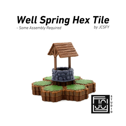 Wellspring Well Hero Scape Single Hex Obstacle | Tabletop Terrain Structure Piece | Miniature Board Game Heroscape Pieces Water by JCSFY