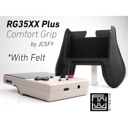 Felt Anbernic RG35XX Plus Grip Comfort Grip Ergonomic Design High Quality Smooth Attachment Handle Gaming Accessory for RG35 Anbernic