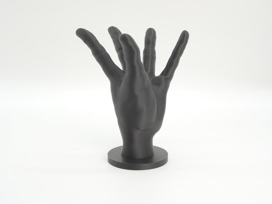 Mage Hand Staff Topper for Cosplay Sorcerer DnD Wizard | Orb Holding Hand Walking Stick Elf Elden Wand| 3D Printed Fantasy Cane Kit by JCSFY