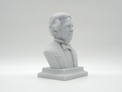 Michael Faraday Life Size Bust – 3D Printed Science Sculpture – Historical Physicist Statue – Unique Science Gift – Home or Classroom Decor