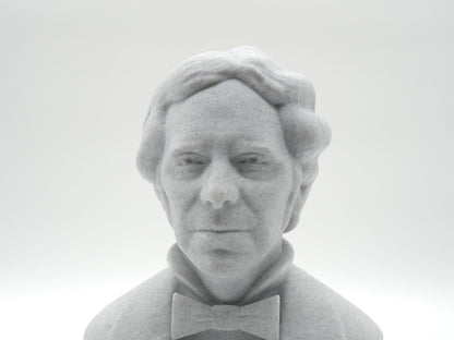 Michael Faraday Life Size Bust – 3D Printed Science Sculpture – Historical Physicist Statue – Unique Science Gift – Home or Classroom Decor