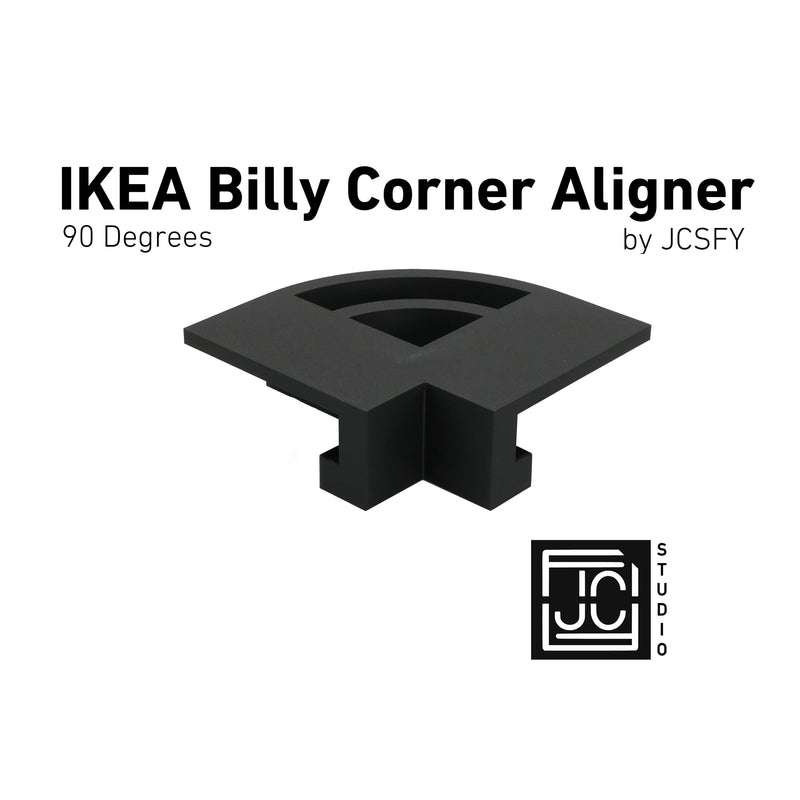 IKEA Billy Bookshelf 90 Degree Corner Hook Clip Aligner Shelves White Black Dark Gray Walnut IKEA Billy Easy Pressure Fit Tool No Screw