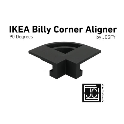 IKEA Billy Bookshelf 90 Degree Corner Hook Clip Aligner Shelves White Black Dark Gray Walnut IKEA Billy Easy Pressure Fit Tool No Screw