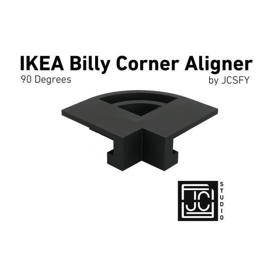 IKEA Billy Bookshelf 90 Degree Corner Hook Clip Aligner Shelves White Black Dark Gray Walnut IKEA Billy Easy Pressure Fit Tool No Screw