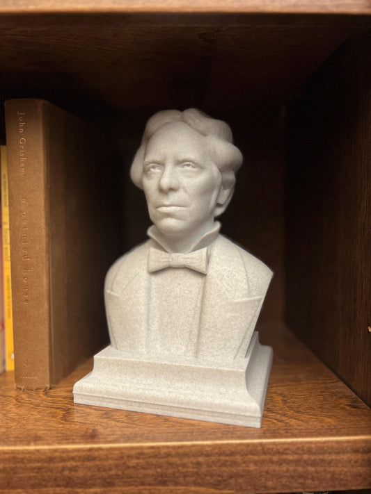 Michael Faraday Life Size Bust – 3D Printed Science Sculpture – Historical Physicist Statue – Unique Science Gift – Home or Classroom Decor