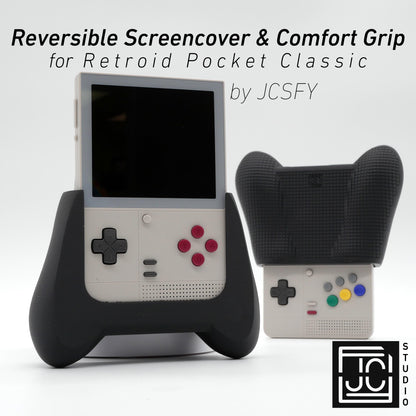 Retroid Pocket Classic Reversible Screen Cover Comfort Grip Felt Screen Protector | Gaming Handheld Protection with Textured Pattern
