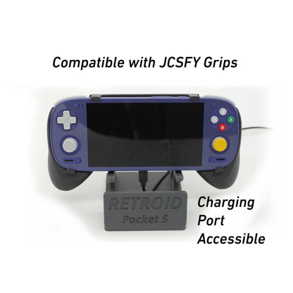 Display Stand for RP5 Retroid Pocket 5 with Charging Space | Dock Shelf Unit Gaming Retro Device Compatible with JCSFY Grips