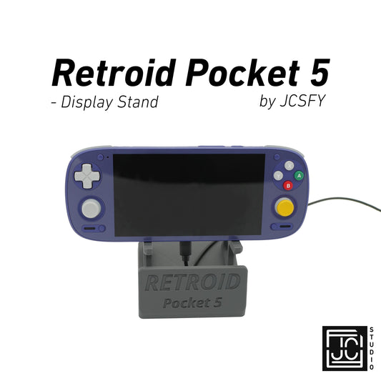 Display Stand for RP5 Retroid Pocket 5 with Charging Space | Dock Shelf Unit Gaming Retro Device Compatible with JCSFY Grips
