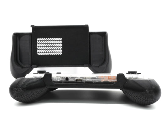 Grip for Retroid Pocket 4 / 4 Pro 2-in-1 Reversible Screen Cover & Thick Comfort Grip Case with Felt Wrap Ergonomic RP4 Handheld 2n1 Deluxe