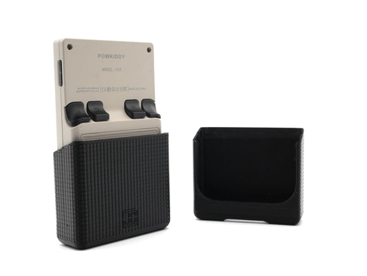 2-n-1 Grip for PowKiddy V20 Reversible Screen Cover Slim Chin Grip Felt Screen Protector Gaming Handheld Protection Fun Textured Pattern