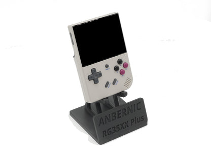 Display Stand for RG35XX Plus Anbernic 35XX with Charging Space | Dock Shelf Unit Gaming Retro Device Compatible with JCSFY Grips