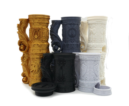 Druid Themed Tankard Dice Tower and Can Holder with Dice Vault | Fates End RolePlay RP Gamer Mug Roll Gift Storage DND Classes from JCSFY