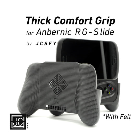 Felt Comfort Grip for Anbernic RG Slide Thick Comfort Grip with Felt Wrap Ergonomic RG-Slide Handheld Deluxe