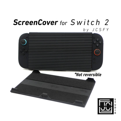 Travel Screen Cover for Switch 2 Console with Felt Lined Interior Clip-On Locking Shield for Safe Transport Storage by JCSFY