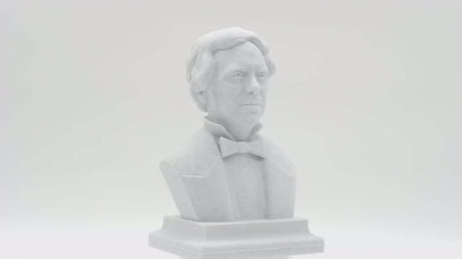 Michael Faraday Bust - Historical Physicist Statue | Science Decor Gift