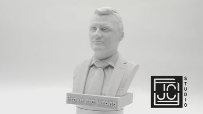 Charlie Kirk Bust Sculpture – 3D Printed Statue | Political Commentator Decor for Office
