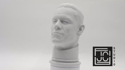 John Cena Bust Sculpture – Wrestling Legend Statue | Sports Fan Decor