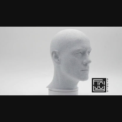 Robert Downey Jr Bust – Cinematic Actor Sculpture | 3D Printed PLA Model for Studio & Display