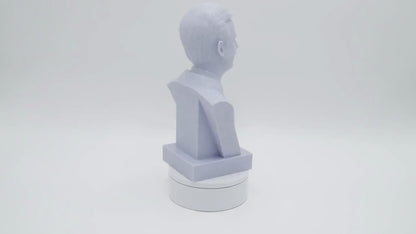 Mr Rogers Bust Sculpture – 3D Printed Bust with Museum Quality Finish for Library Decor