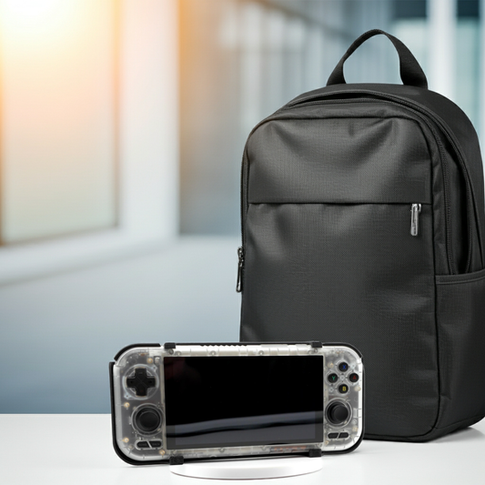 2-in-1 Grip for Retroid Pocket 4 / 4 Pro Reversible Screen Cover & Slim Comfort Grip Case with Felt Wrap Ergonomic RP4 Handheld 2n1 Deluxe